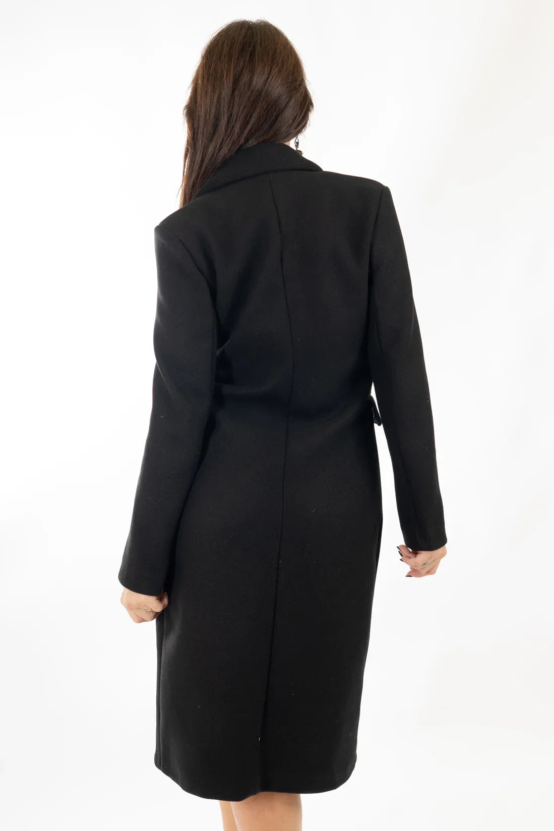 Cappotto avvitato panno un petto 3 bottoni
