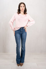 Jeans Flare Elasticizzato Denim Scuro