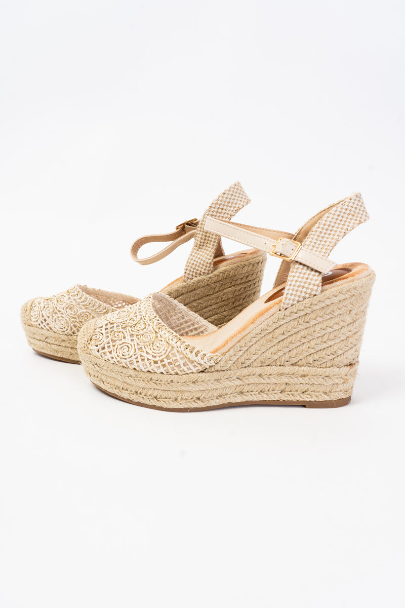 Zeppe Ricamate Beige