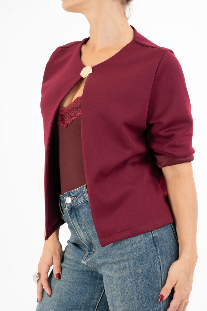 Giacchino ChicButton in felpa morbida