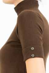 Maglia KnitChic con Mezzo Collo e Bottoncini