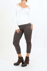 Maglia Scollatura Lace Touch