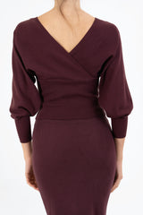 Maglia SoftCross incrociata in viscosa elasticizzata