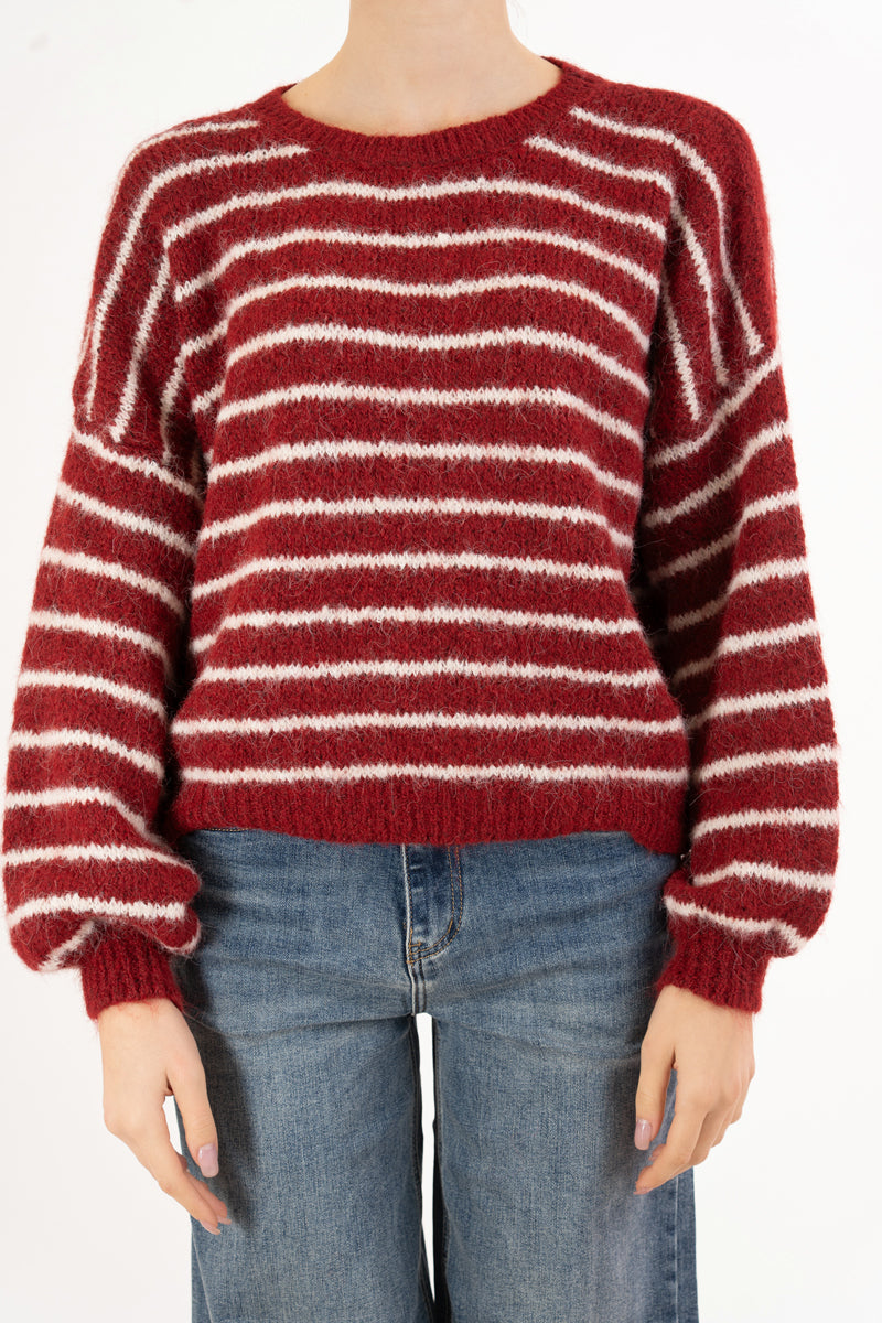 Maglione Soft Lines over a righe