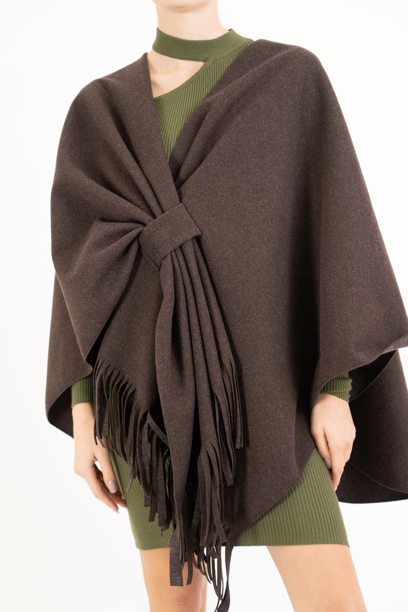 Mantella SoftEmbrace in panno con frange