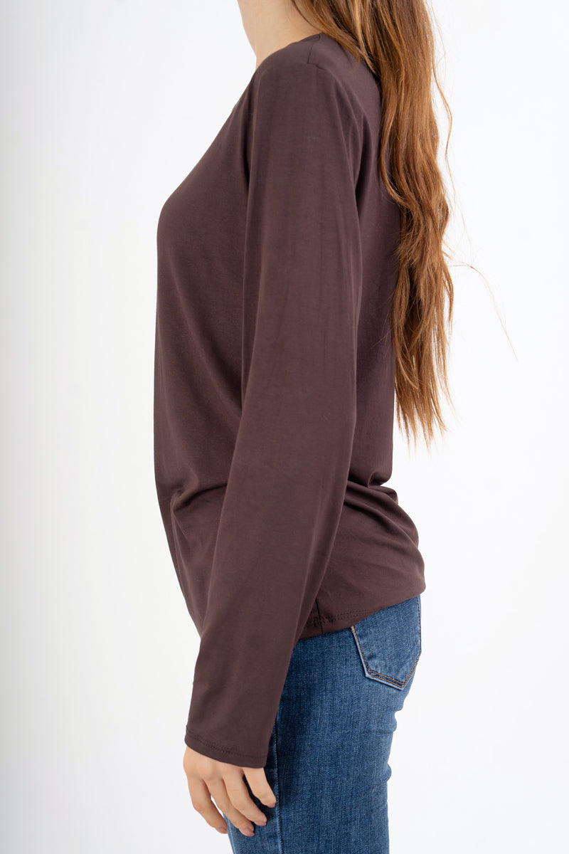 Maglia Dream Soft Touch in viscosa con girocollo ampio