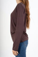 Maglia Dream Soft Touch in viscosa con girocollo ampio