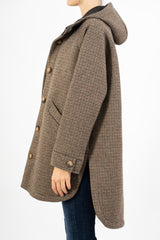 Giacca WoolMix con cappuccio
