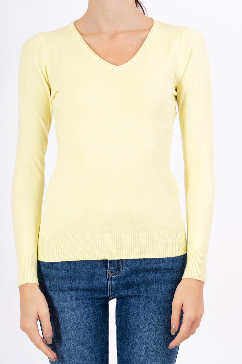 Maglia Dream Basic Scollo a V in Viscosa