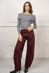 modella indossando Jeans Vanya Barrel colore
