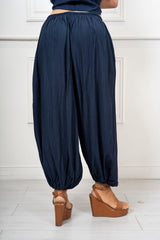 Pantalone Aladin in Viscosa Fiammata Made in Italy