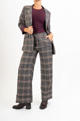 Pantalone a quadri soft check Highland Mood