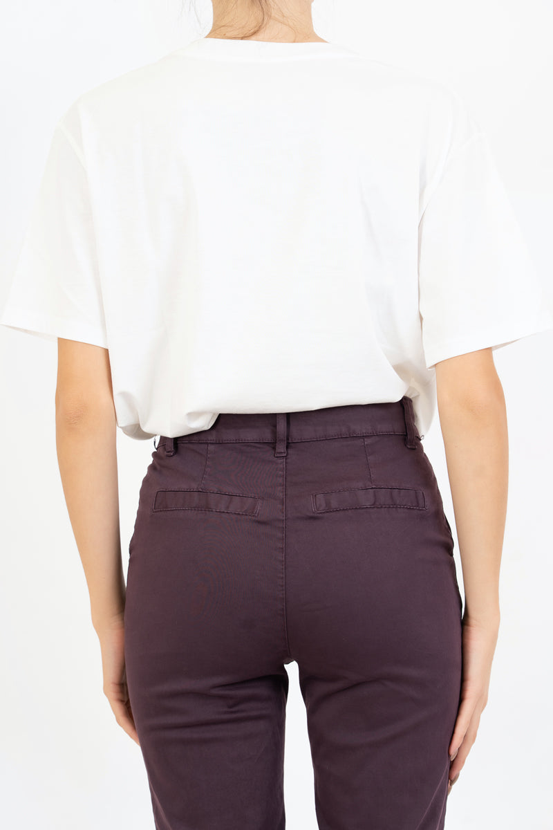 T-shirt in cotone con ricamo “mai senza te”