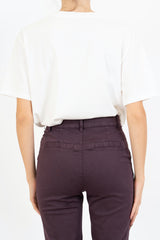 T-shirt in cotone con ricamo “mai senza te”