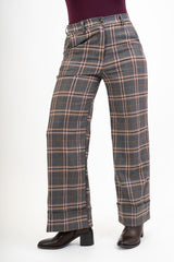 Pantalone a quadri soft check Highland Mood
