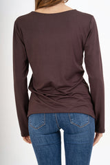 Maglia Dream Soft Touch in viscosa con girocollo ampio