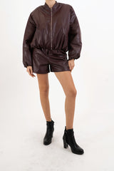 Bomber SoftLeather in ecopelle imbottito