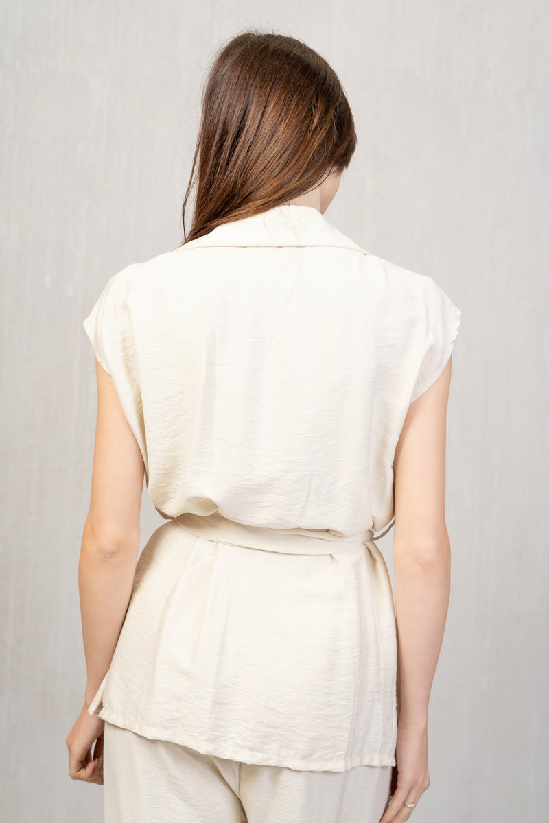 Completo tela di viscosa Gilet e Pantalone