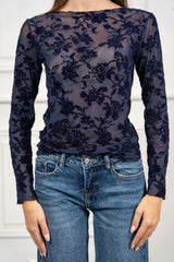 Maglia Velvet Bloom Round
