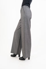 Pantalone TailorFit palazzo in poliviscosa mélange