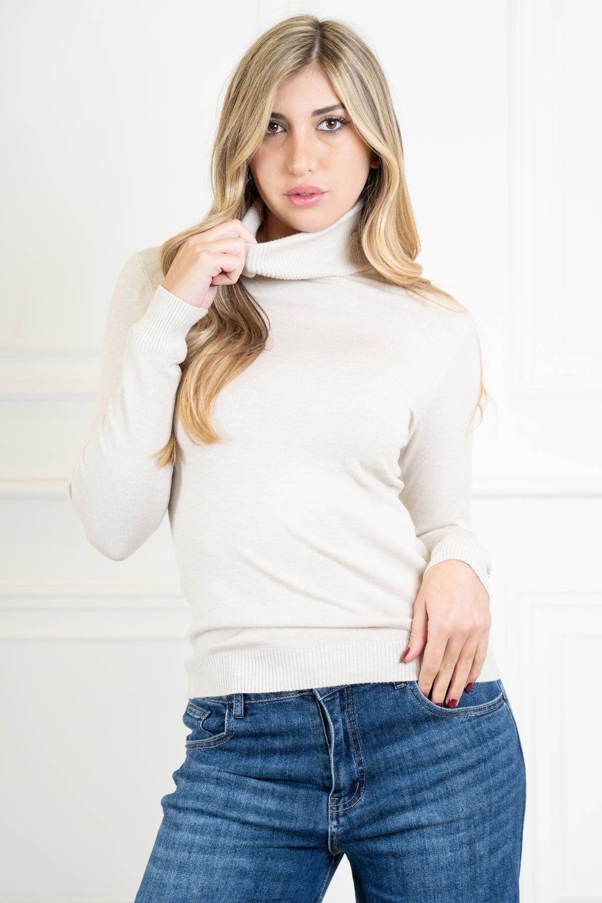 Maglia basic dolcevita