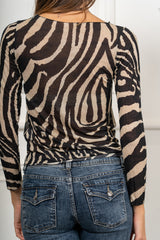 Maglia Aveline Zebrata