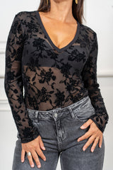 Maglia Velvet Bloom V