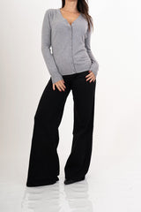 Cardigan in maglia fine con bottoni