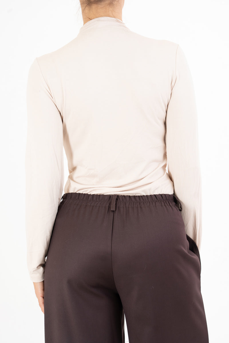 Maglia SoftTouch collo vulcano in viscosa elasticizzata