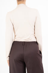 Maglia SoftTouch collo vulcano in viscosa elasticizzata