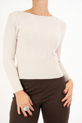 Maglioncino Soft Lines con scollo barca