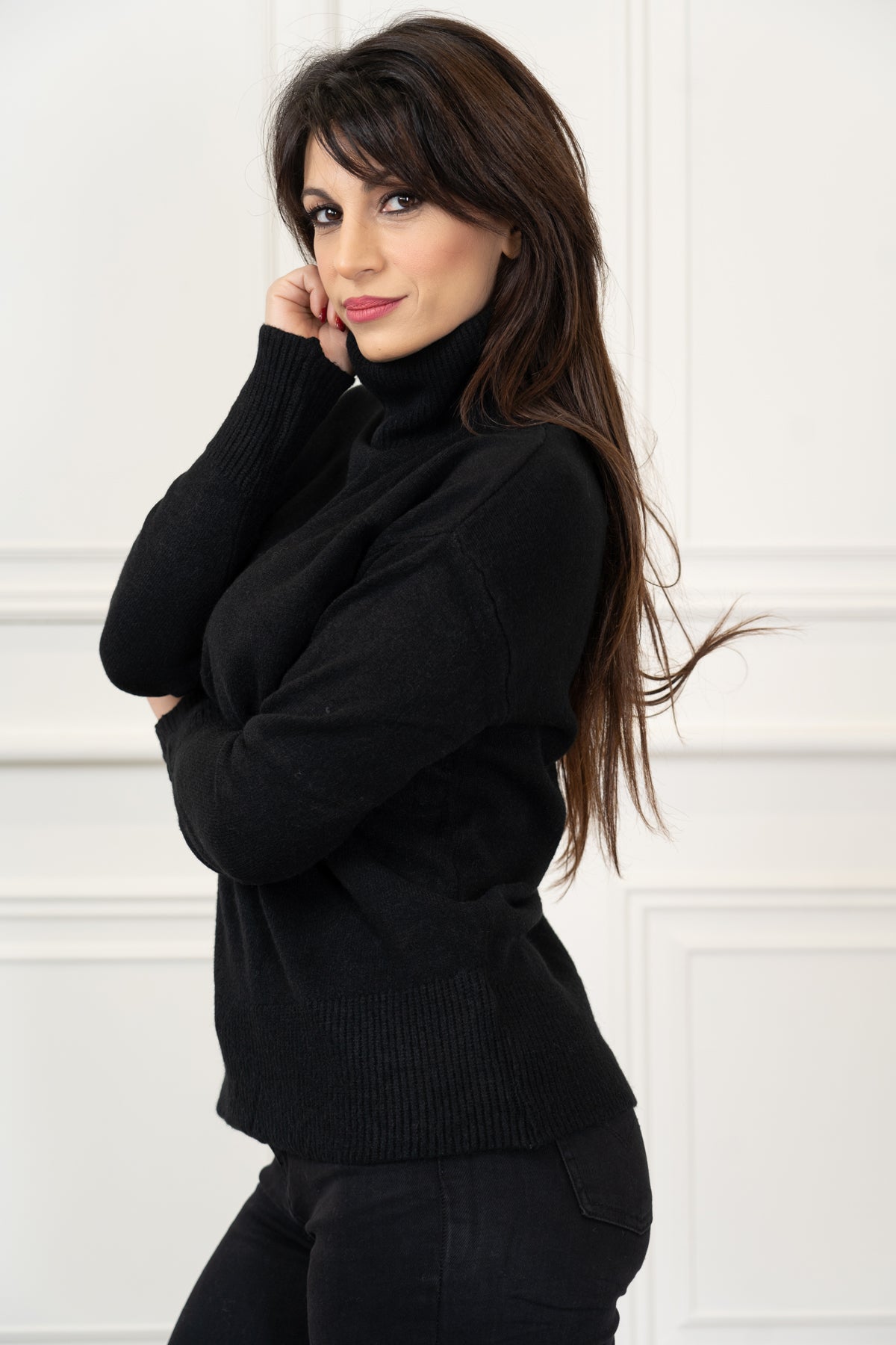 Maglione over dolcevita