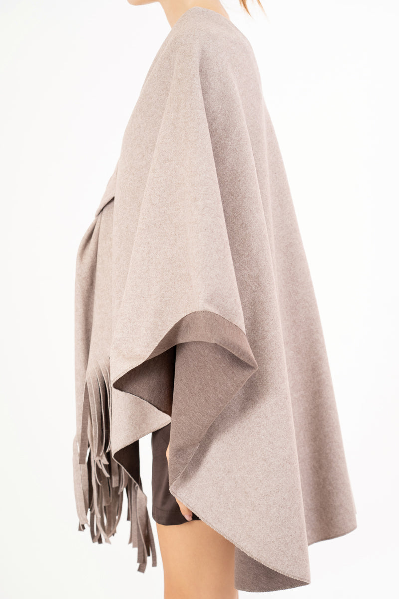 Mantella SoftEmbrace in panno con frange