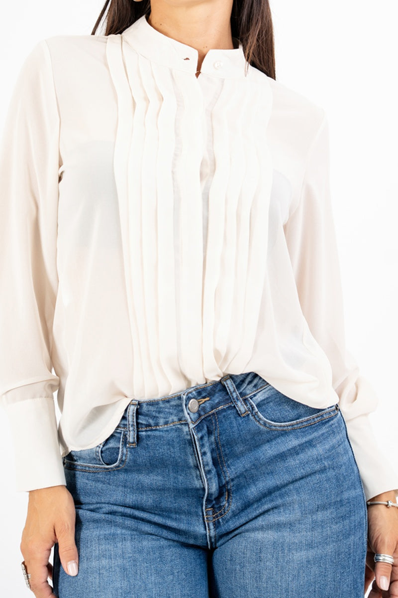 Camicia Georgette Pleats.