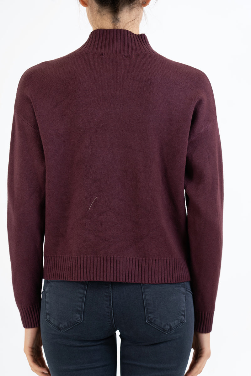 Maglione CozyVibe collo vulcano in misto viscosa