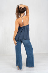 Top Crystal Back in viscosa leggera