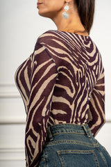 Maglia Aveline Zebrata