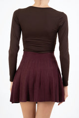 modella indossando Body LaceDream con pizzo e scollo a V colore