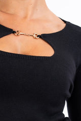 Maglia BitDetail con scollo a goccia