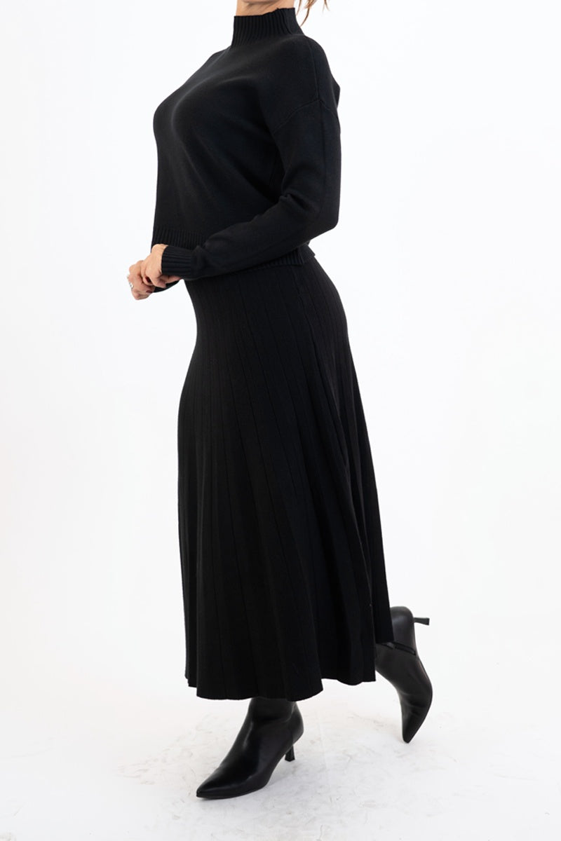 Maglione CozyVibe collo vulcano in misto viscosa