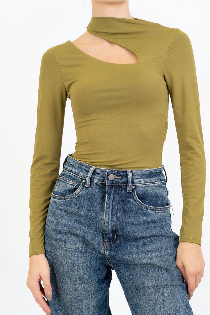 Body Cut-Out Glam – doppio scollo asimmetrico