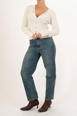 Cardigan Lace Gold in costina con pizzo