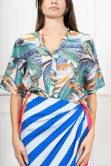 Camicia Tucano in tencel velato a fantasia
