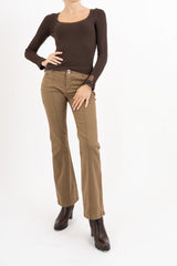 Jeans Zampetta Camel Made in Italy