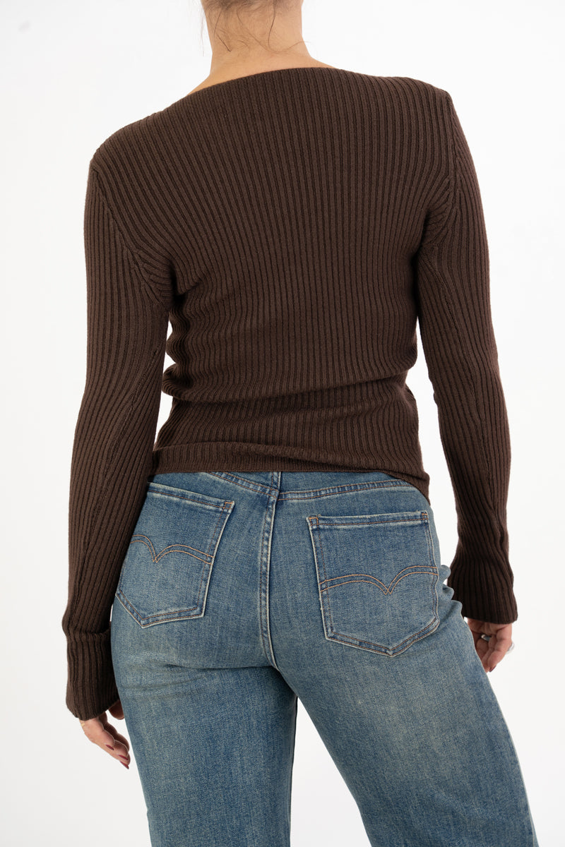 Cardigan Lace Gold in costina con pizzo