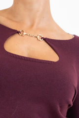 Maglia BitDetail con scollo a goccia