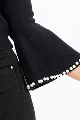 Maglia Pearl con maniche a trombetta