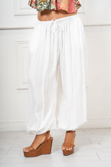 Pantalone Aladin in Viscosa Fiammata Made in Italy