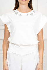 T-shirt Gioiello Spalla Scoperta