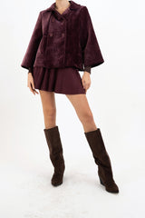 Minigonna Soft Pleat in viscosa elasticizzata